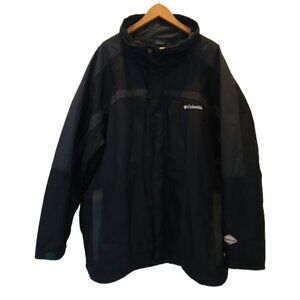 Columbia Omni-Tech Waterproof Jacket Black Men’s 4XL Rain Shell Outdoor